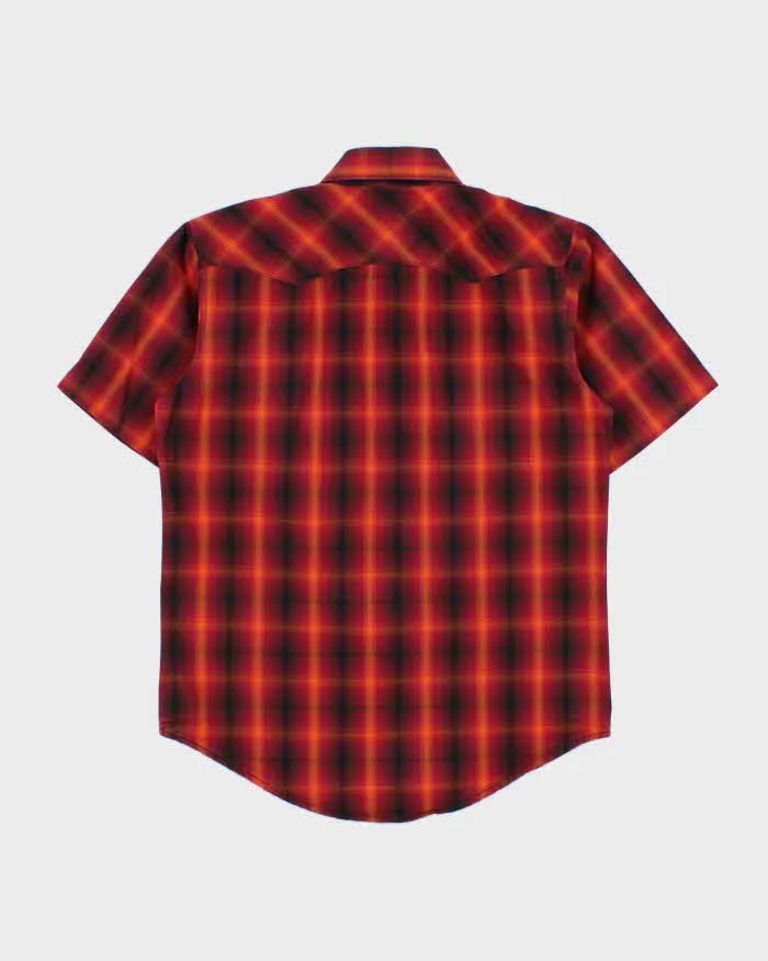 Vintage Y2K 00s Wrangler Plaid Snap Button Short Sleeve Western Shirt - S sold by Rokit product image thumbnail 2
