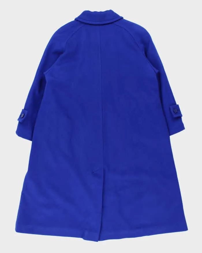 Vintage 1990s London Fog Women's Cobalt Blue Wool Overcoat - M sold by Rokit product image thumbnail 2