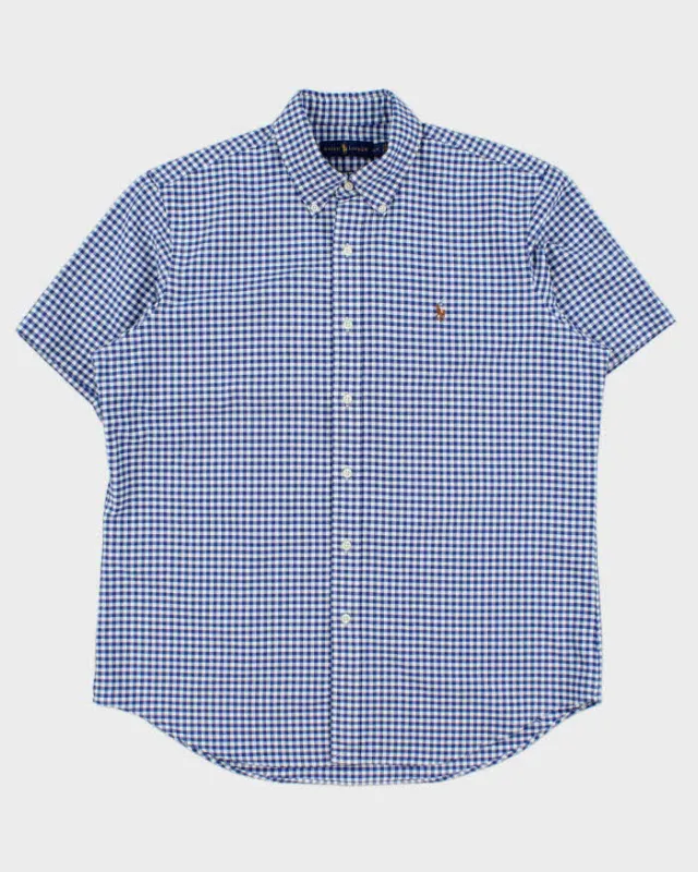 Vintage Ralph Lauren Gingham Regular Fit Short Sleeve Shirt - L made by Ralph Lauren