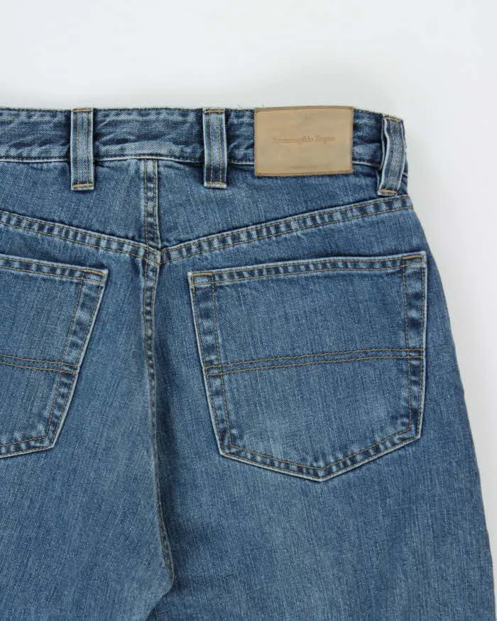 Vintage Y2K 00s Ermenegildo Zegna Mid-Rise Relaxed Straight Leg Denim Jeans - W30 L26 sold by Rokit product image thumbnail 4