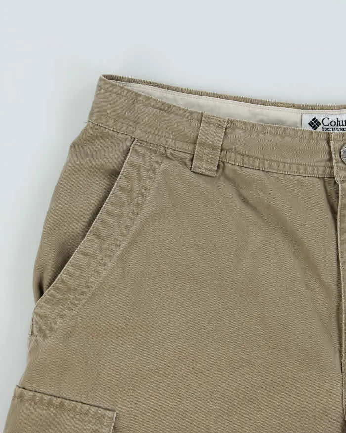 Vintage Y2K 00s Columbia Loose Fit Khaki Canvas Technical Cargo Shorts - W32 sold by Rokit product image thumbnail 3
