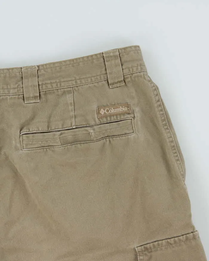 Vintage Y2K 00s Columbia Loose Fit Khaki Canvas Technical Cargo Shorts - W32 sold by Rokit product image thumbnail 4