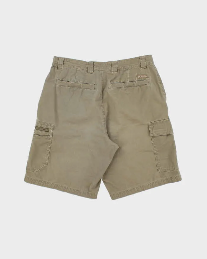 Vintage Y2K 00s Columbia Loose Fit Khaki Canvas Technical Cargo Shorts - W32 sold by Rokit product image thumbnail 2