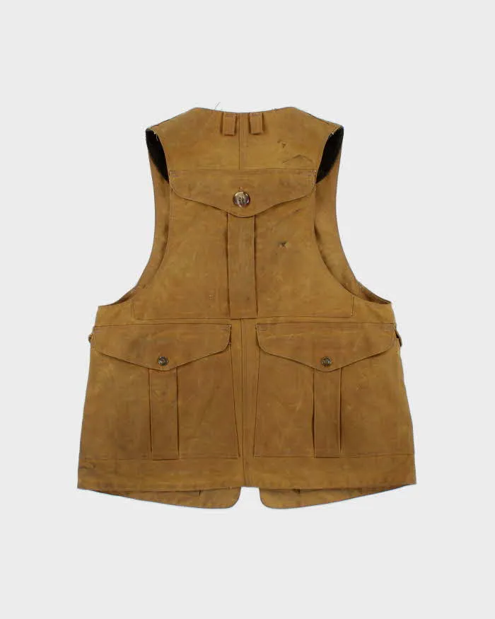 Vintage Filson Oil Tin Cloth Made In USA Tan Hunting Vest - S sold by Rokit product image thumbnail 2