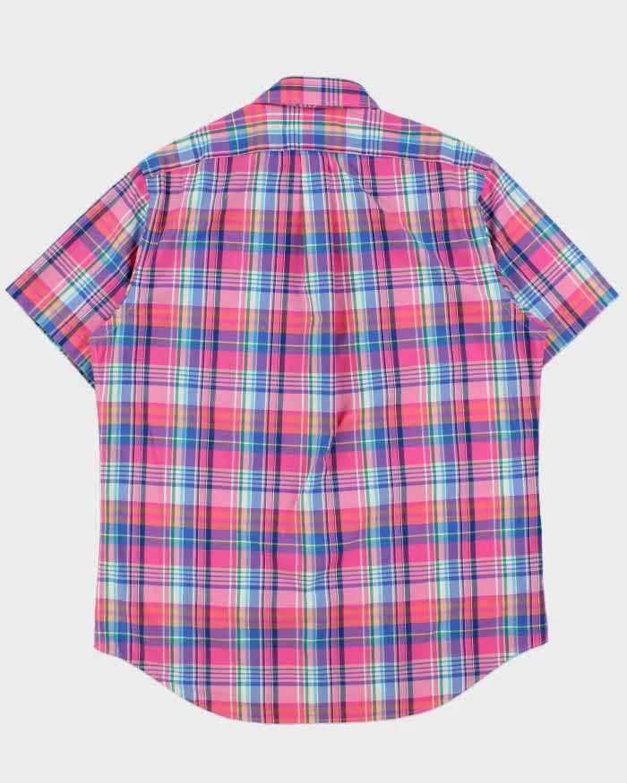 Vintage Ralph Lauren Plaid Classic Fit Short Sleeve Shirt - L sold by Rokit product image thumbnail 2