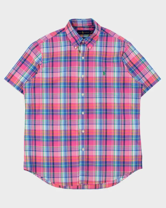 Vintage Ralph Lauren Plaid Classic Fit Short Sleeve Shirt - L made by Ralph Lauren