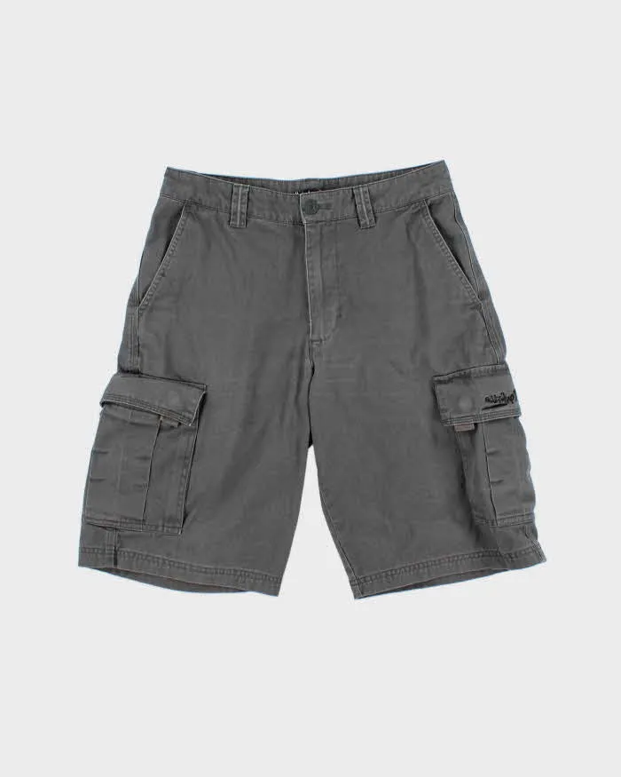 Vintage Y2K 00s Quiksilver Loose Fit Canvas Cargo Shorts - W29 sold by Rokit