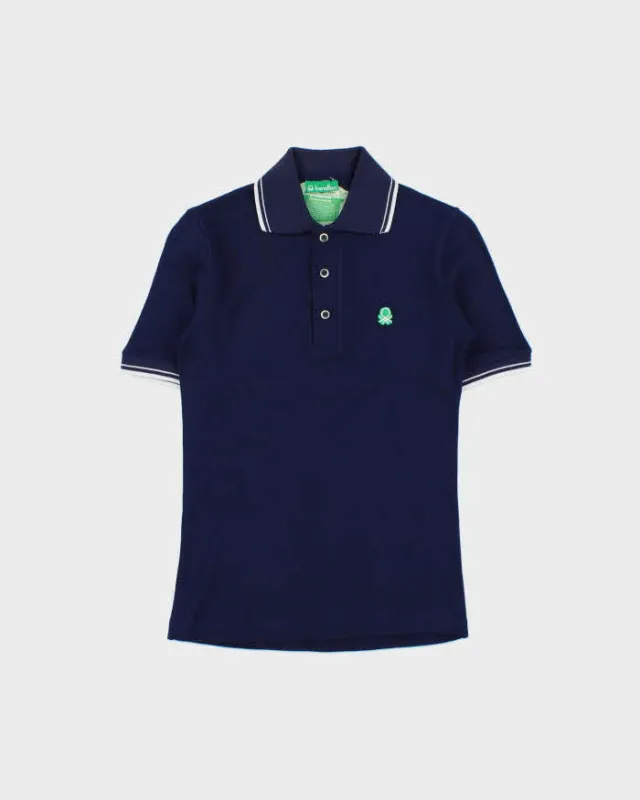 Deadstock 1980s Benetton Short Sleeve Polo Shirt - S made by United Colors Of Benetton
