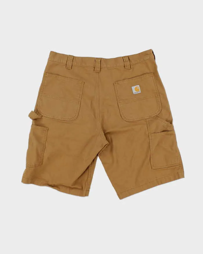 Vintage Carhartt Tan Rugged Flex Canvas Utility Relaxed Fit Carpenter Shorts - W36 sold by Rokit product image thumbnail 2