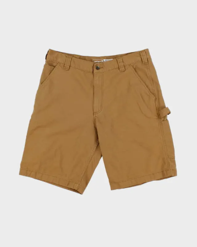 Vintage Carhartt Tan Rugged Flex Canvas Utility Relaxed Fit Carpenter Shorts - W36 made by Carhartt