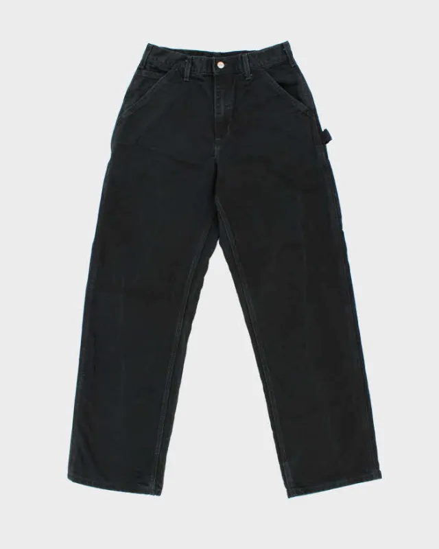 Vintage 2007 Y2K Carhartt B11 BLK Washed Duck Canvas Dungaree Fit Carpenter Trousers - W30 L31 made by Carhartt
