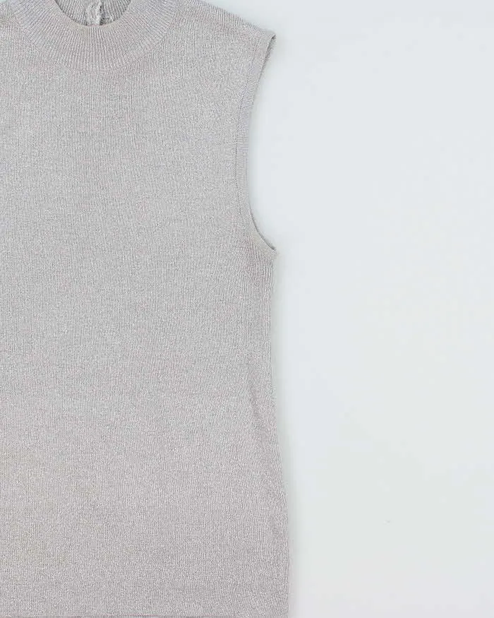 Vintage 1980s R.P. Knitting Sparkly High Neck Top - S sold by Rokit product image thumbnail 3