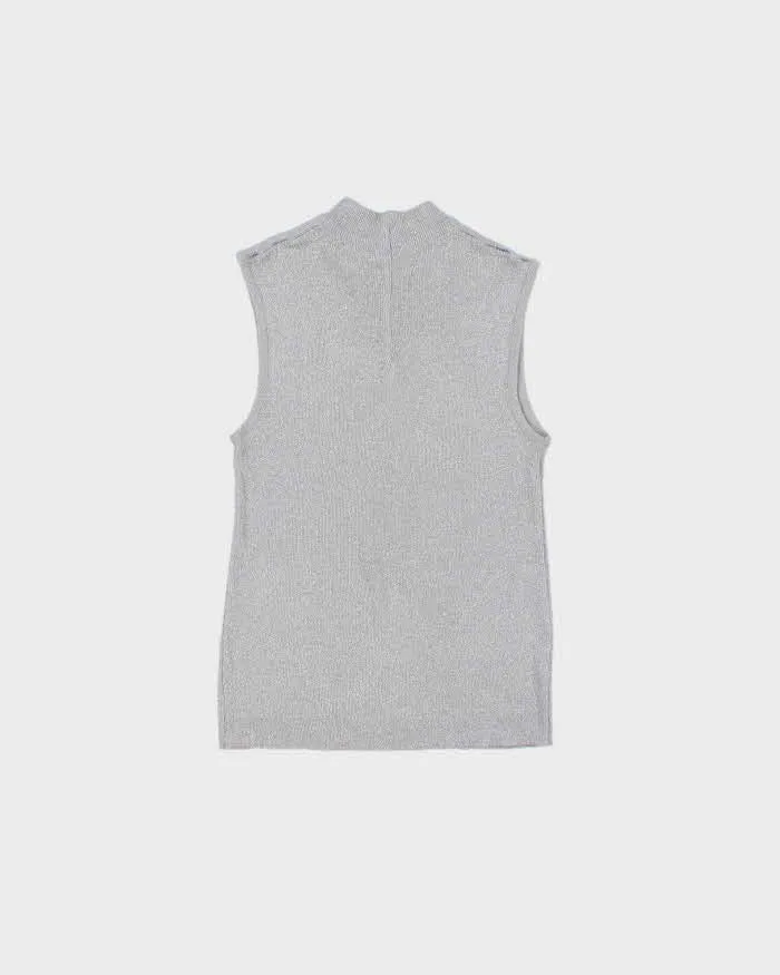 Vintage 1980s R.P. Knitting Sparkly High Neck Top - S sold by Rokit product image thumbnail 2