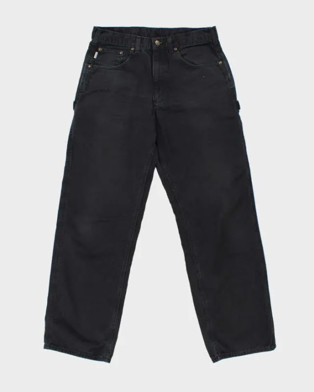 Vintage Carhartt B159 BLK  Loose Original Fit Canvas Carpenter Trousers - W34 L34 made by Carhartt
