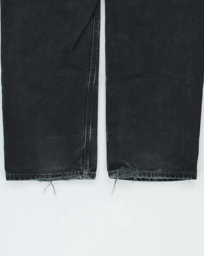 Vintage Carhartt B01 BLK Duck Canvas Double Knee Made In USA Distressed Loose Original Fit Carpenter Trousers - W32 L30 sold by Rokit product image thumbnail 5