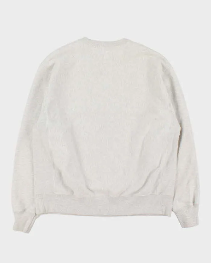 Vintage Champion Yale University Heavyweight Reverse Weave Marl Grey Crewneck Sweatshirt - L sold by Rokit product image thumbnail 2