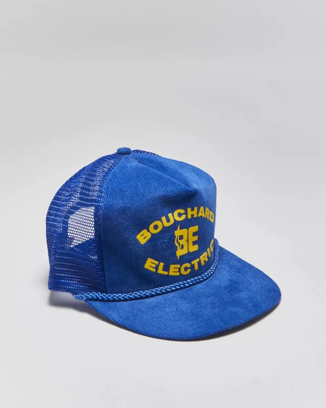 DS Vintage 1980s AJM Headline Flat Bill Trucker Hat - OS made by Rokit