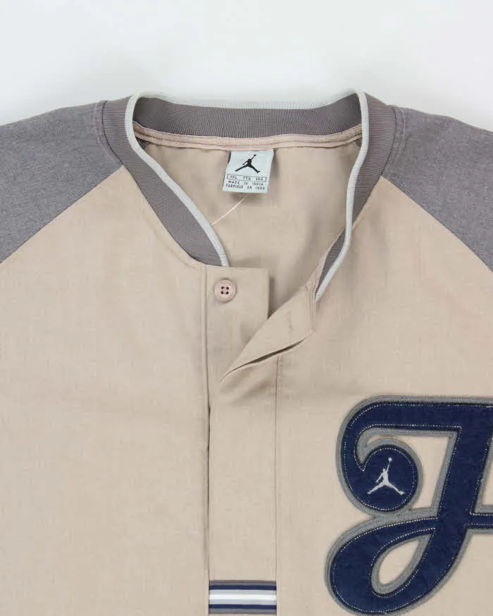 Vintage 2002 Y2K Nike Air Jordan Heavyweight Twill Short Sleeve Baseball Jersey - XXL sold by Rokit product image thumbnail 5