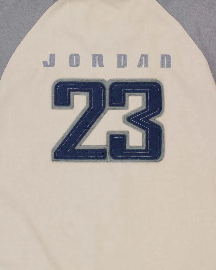 Vintage 2002 Y2K Nike Air Jordan Heavyweight Twill Short Sleeve Baseball Jersey - XXL sold by Rokit product image thumbnail 4