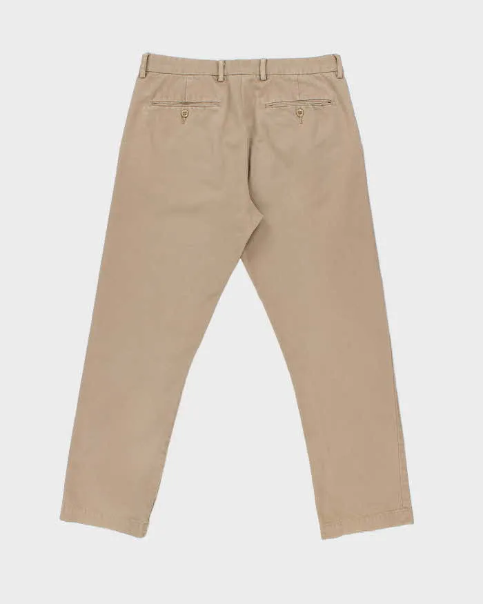Vintage Stussy Khaki Relaxed Tapered Skate Chino Trousers - W34 L30 sold by Rokit product image thumbnail 2