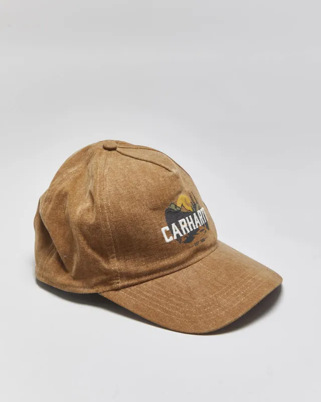 Vintage Carhartt Canvas Tan Outdoor Snapback - OS made by Carhartt