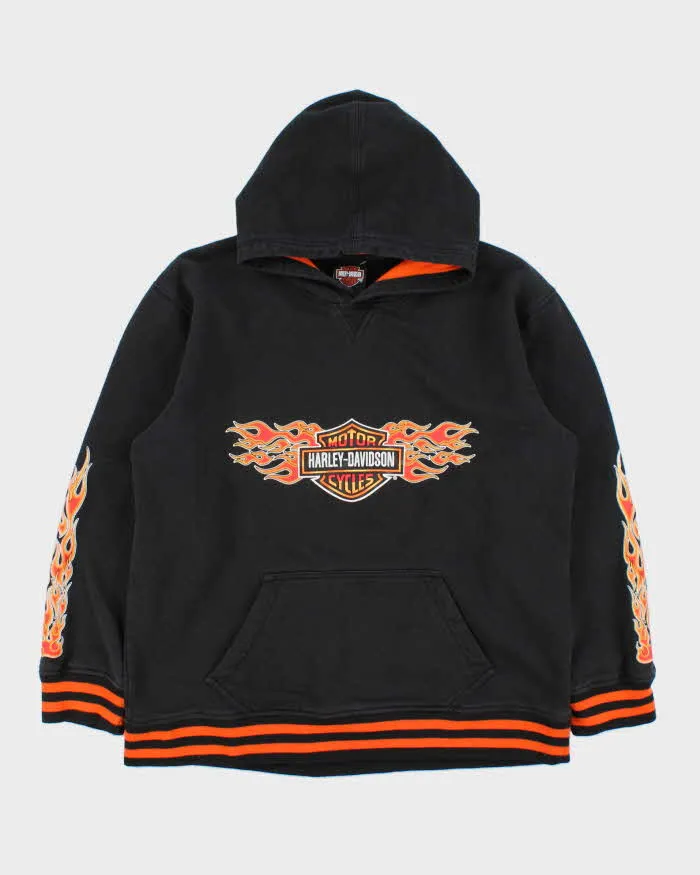 Vintage Harley Davidson Women's Classic Flames Pullover Hoodie - XL sold by Rokit