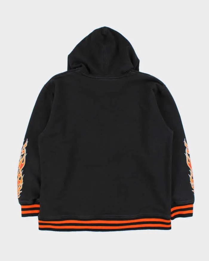 Vintage Harley Davidson Women's Classic Flames Pullover Hoodie - XL sold by Rokit product image thumbnail 2