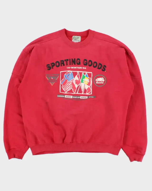 Vintage Roots 1994 Norway Winter Olympics Team Canada Heavyweight Crewneck Sweatshirt - M made by Roots