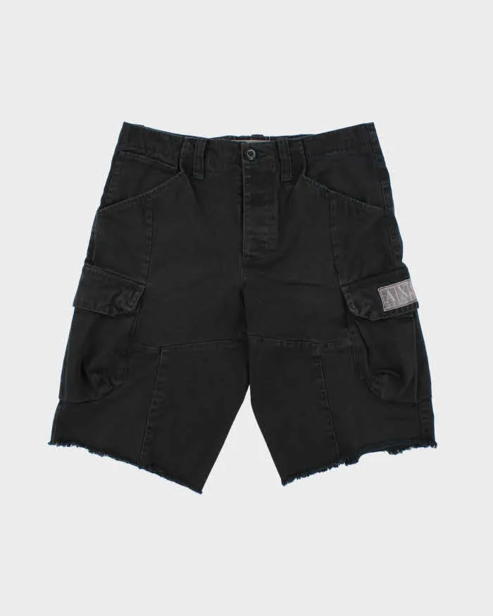 Vintage Armani Exchange Heavyweight Canvas Relaxed Fit Cargo Shorts - W34 sold by Rokit