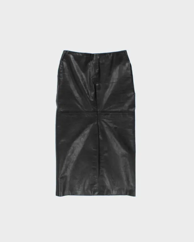Vintage 1990s Rudsak Structured Leather Skirt - XS made by Rokit