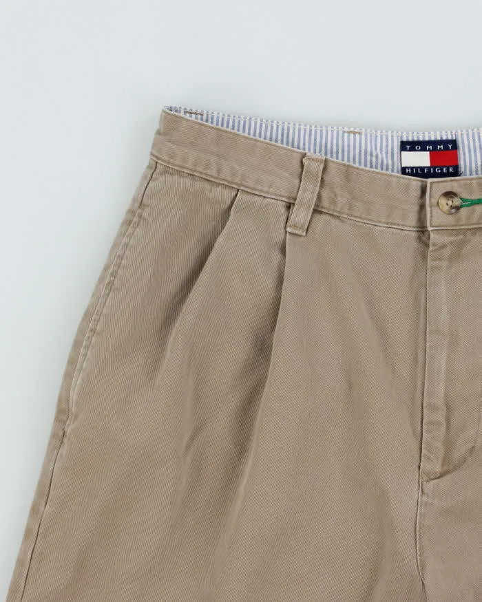 Vintage Y2K 00s Tommy Hilfiger Double Pleated Khaki Chino Bermuda Shorts - W30 sold by Rokit product image thumbnail 3