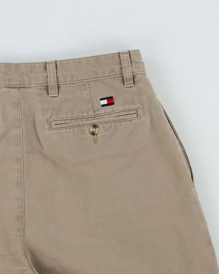 Vintage Y2K 00s Tommy Hilfiger Double Pleated Khaki Chino Bermuda Shorts - W30 sold by Rokit product image thumbnail 4