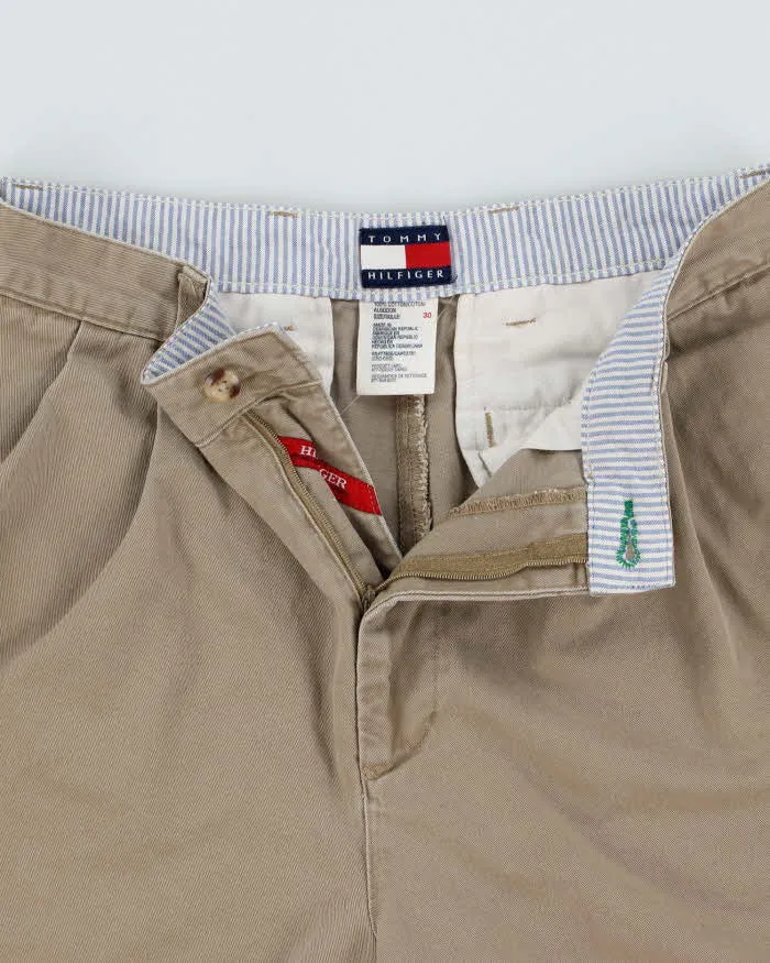 Vintage Y2K 00s Tommy Hilfiger Double Pleated Khaki Chino Bermuda Shorts - W30 sold by Rokit product image thumbnail 5