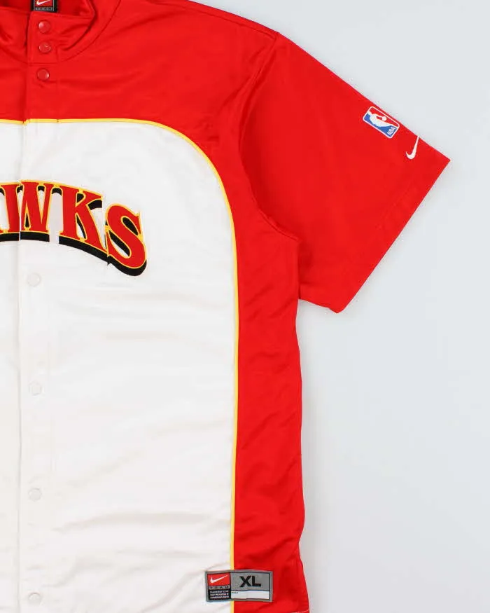 Vintage 2003 Y2K Nike Team Atlanta Hawks Shootaround Warm Up NBA Jersey - XL sold by Rokit product image thumbnail 3