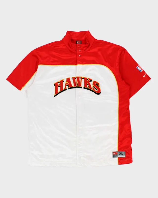 Vintage 2003 Y2K Nike Team Atlanta Hawks Shootaround Warm Up NBA Jersey - XL made by Nike