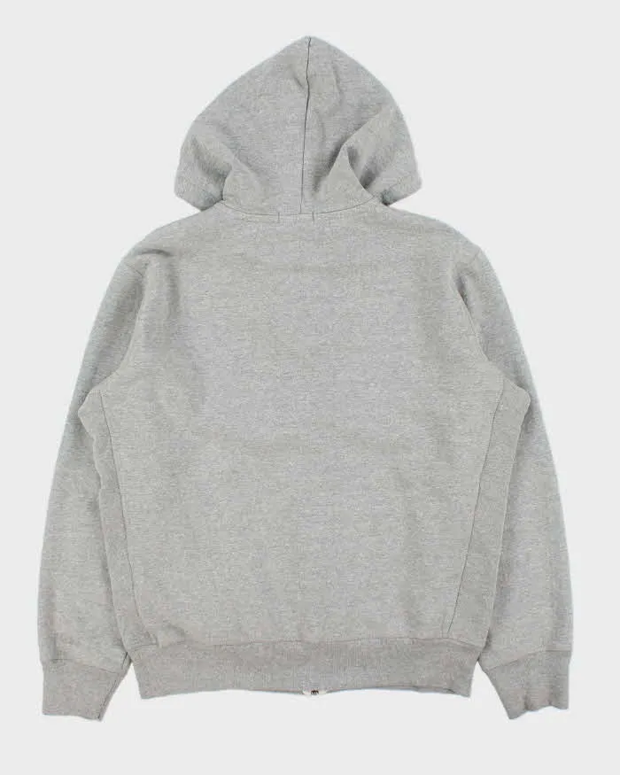 Vintage Polo Ralph Lauren Marl Grey Heavyweight Full-Zip Hoodie - L sold by Rokit product image thumbnail 2
