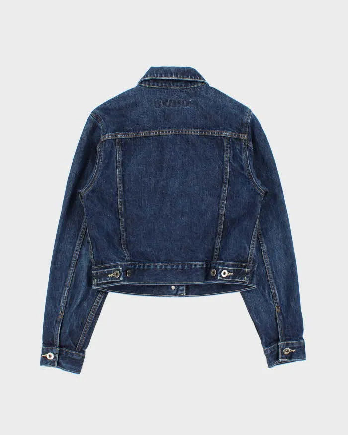 Vintage 1990s Silver Jeans Women's Dark Wash Cropped Denim Jacket - S sold by Rokit product image thumbnail 2