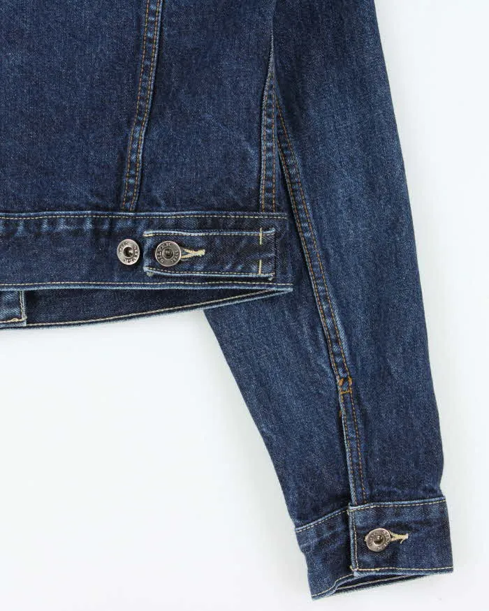 Vintage 1990s Silver Jeans Women's Dark Wash Cropped Denim Jacket - S sold by Rokit product image thumbnail 5