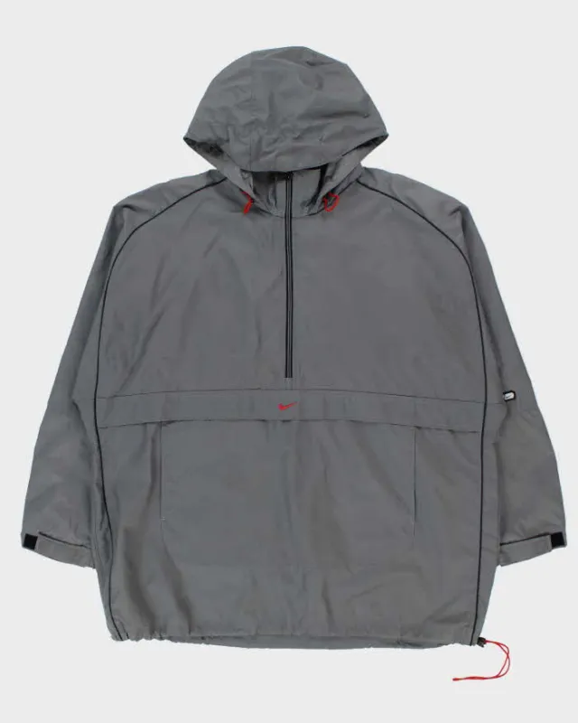 Vintage Y2K 00s Nike Embroidered Centre Swoosh Pullover Windbreaker Jacket - XXL made by Nike