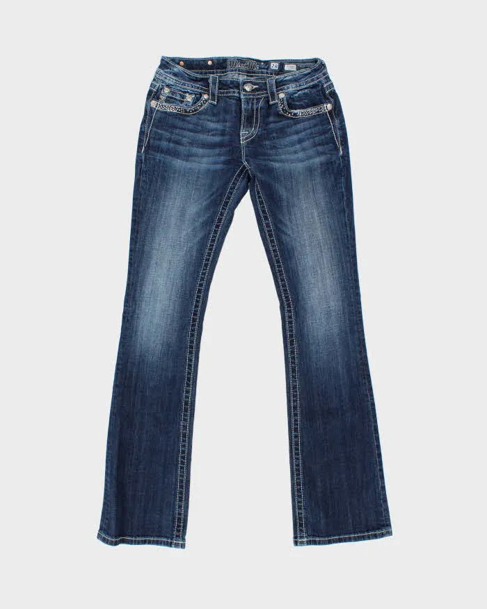 Vintage Y2k 2000s Miss Me Rhinestone Bootcut Jeans - W30 L33 sold by Rokit