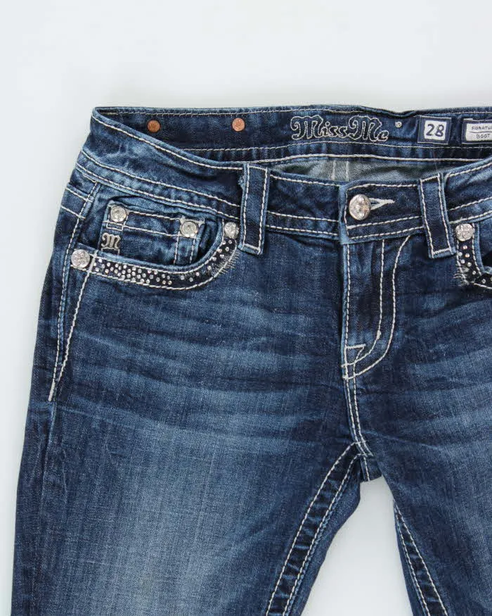 Vintage Y2k 2000s Miss Me Rhinestone Bootcut Jeans - W30 L33 sold by Rokit product image thumbnail 3