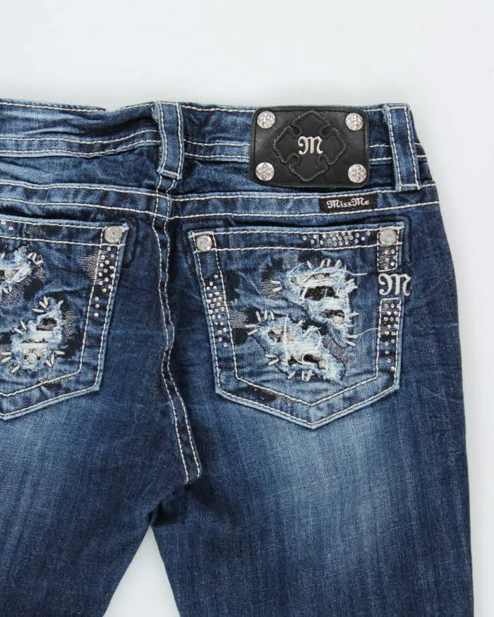 Vintage Y2k 2000s Miss Me Rhinestone Bootcut Jeans - W30 L33 sold by Rokit product image thumbnail 4