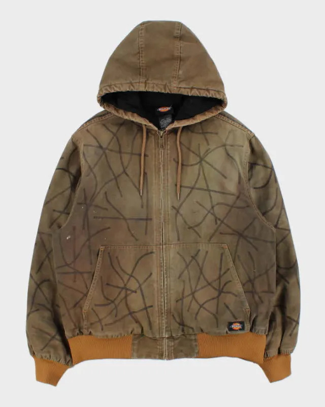 Vintage Dickies Khaki Custom Hilman Quilt Lined Canvas Active Bomber Jacket - M made by Dickies