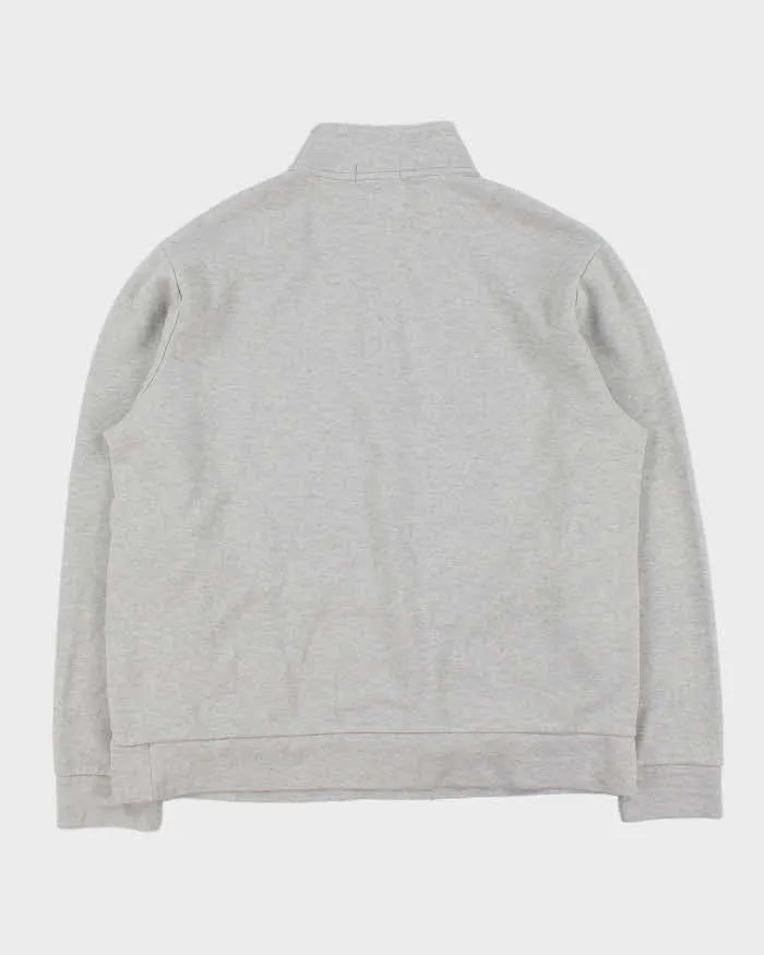 Vintage Polo Ralph Lauren Marl Grey Quarter-Zip Sweatshirt - XL sold by Rokit product image thumbnail 2