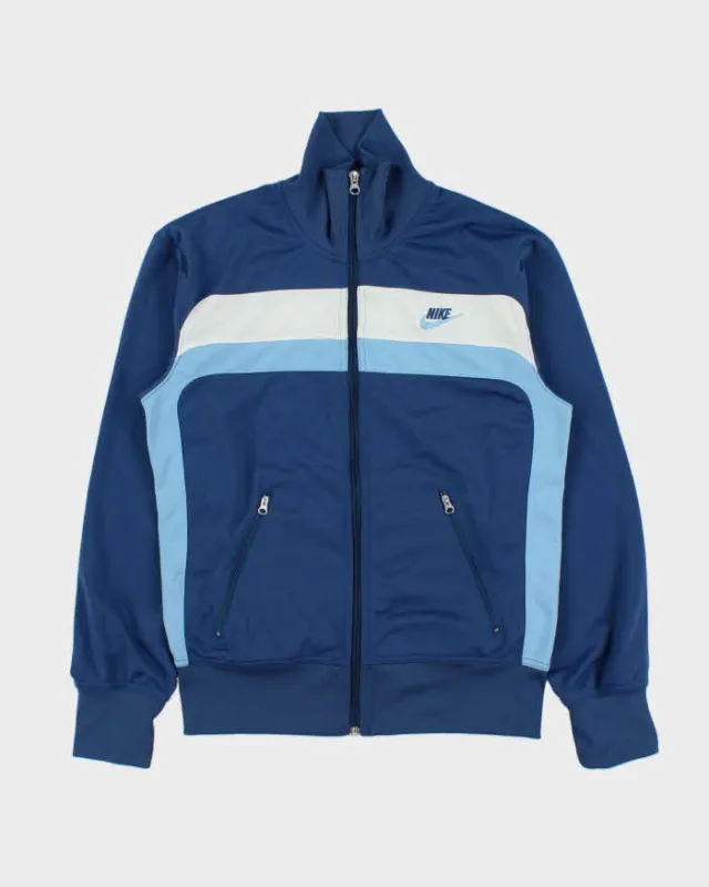 Vintage Y2K 00s Nike Tri-Colour High-Neck Track Jacket - S made by Nike