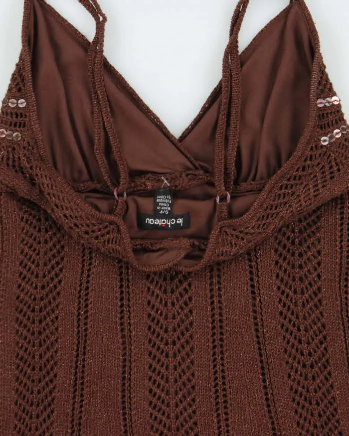 Vintage Y2k 2000s Le Chateau Sequin Knit Cami Top - S sold by Rokit product image thumbnail 5