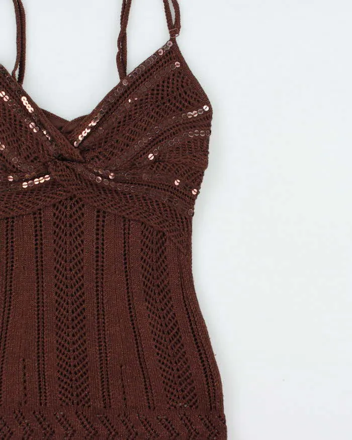 Vintage Y2k 2000s Le Chateau Sequin Knit Cami Top - S sold by Rokit product image thumbnail 3