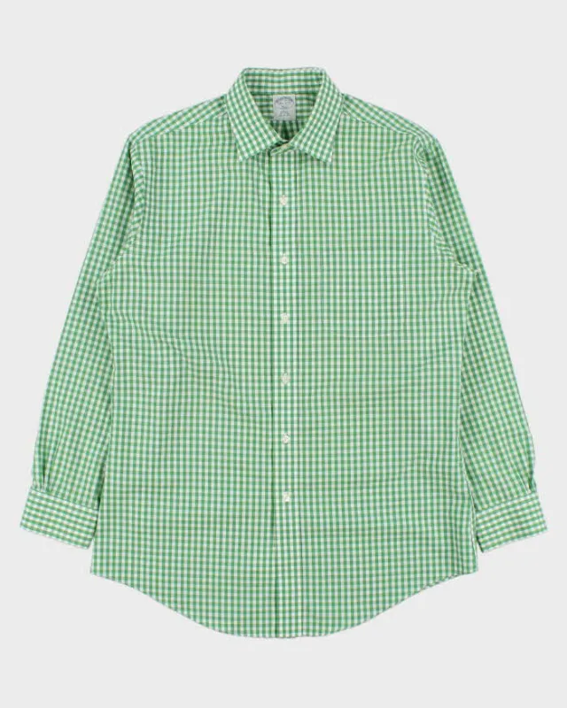 Vintage Brooks Brothers Gingham Long Sleeve Shirt - L made by Brooks Brothers
