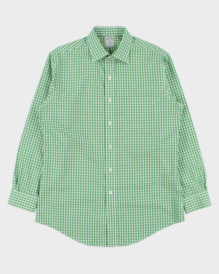 Vintage Brooks Brothers Gingham Long Sleeve Shirt - L sold by Rokit