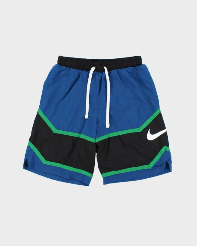 Vintage Nike Big Swoosh Stripe Relaxed Fit Shell Shorts - S made by Nike